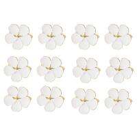 Napkin Rings ,12 PCS Flowers Napkin Ring Holders Dinner Tables Rings Elegant Ornament Table Setting Decoration ,White