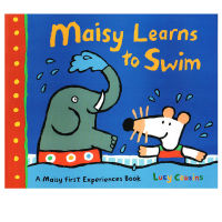 Mouse Bobo learning swimming Maisy   Learns   To   Swim original English picture book Maisy first experience life scene experience early childhood education enlightenment cognition picture book character cultivation