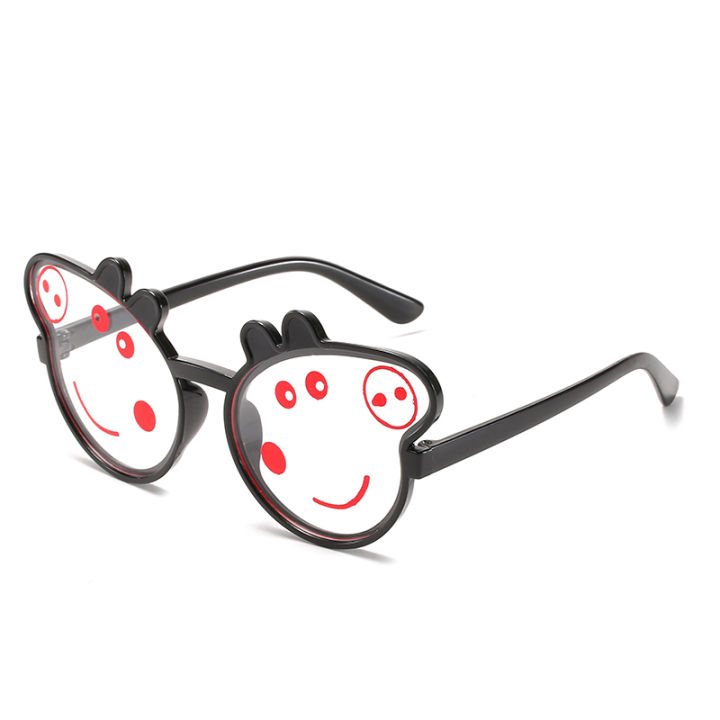 การ์ตูนเด็กแว่นกันแดดเด็กชายและเด็กหญิงป่าเวอร์ชั่นเกาหลีบุคลิกภาพ-ins-ลูกอมสีอาทิตย์แว่นตาน่ารักภาพตกแต่งหมูเด็กแว่นตา