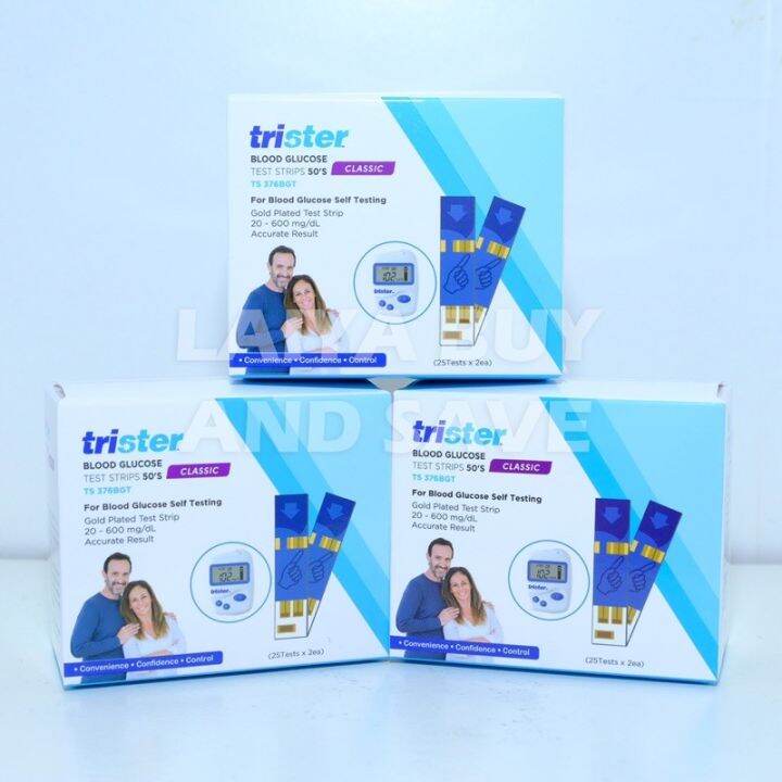 Trister Blood Glucose Test Strips 50's Lazada PH