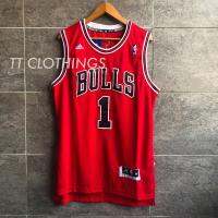 Rose #1 Chicago Bulls Red NBA เสื้อบาสเก็ตบอล Singlet