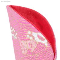 4 Pcs Props Bridal Clutch Hand Fan Bag Handheld Folding Cases Brocade Bride Cover Chinese Pouch