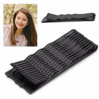 60Pcs Black Invisible Hairpins /Women Wave Bobby Pins