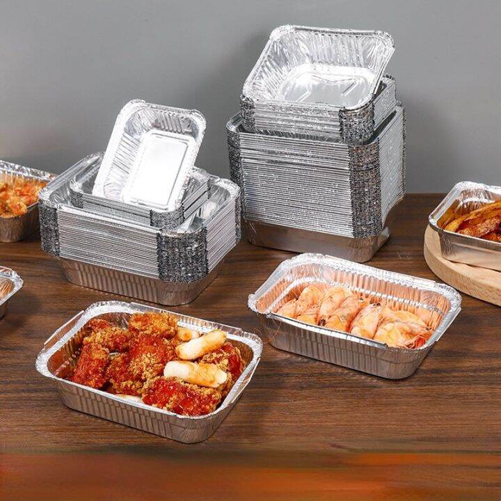 20 Sets Disposable BBQ Drip Pan Tray Aluminum Foil Tin Liners Barbecue