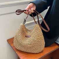 hot【DT】✠  Rattan Crossbody Saddle Shoulder Woven Small Handbags and Purse Bohemia Shopper Totes