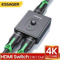 Essager ตัวแยกสัญญาณความละเอียดสูงที่เข้ากันได้ HD4K 1X2/สวิตช์2X1คอนเนคเตอร์เอาต์พุต2 In 1ตัวแปลงเอาท์เอชดีสำหรับกล่องทีวี Xbox PS4