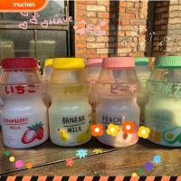 MUCHENG แฟชั่น Kawaii BPA ฟรีกีฬารูปทรงผลไม้ถ้วยชาท่องเที่ยวรูปทรง Yakult ขวดกระบอกน้ำพลาสติก