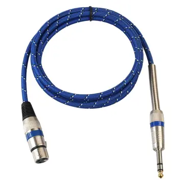 Buy 6.3 MM Mono Male to Mic Female XLR Cable (Microphone Cable)- 5 Mtr  Online - Get 39% Off