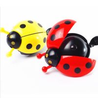 Cute Cartoon Ladybug Shaped Bike Bell Children Balance Car Bicycle Hand Press Small Bells Easy Operation Sports Bike