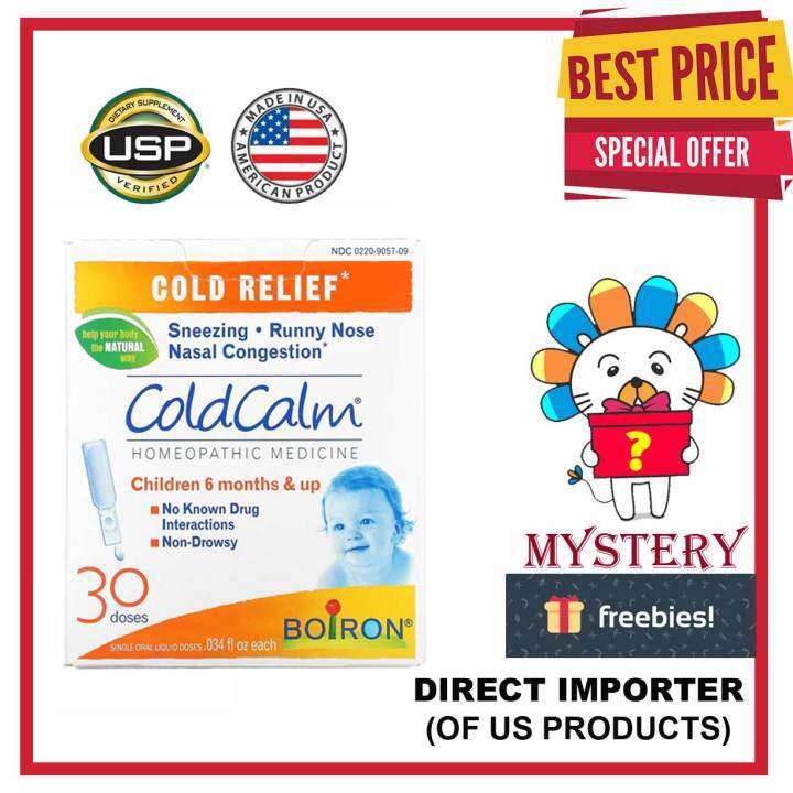Boiron, ColdCalm, Cold Relief, 6 Months & Up, 30 Single Oral Liquid