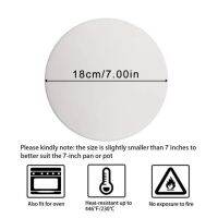 กระดาษทรงกลมกระดาษรองอบขนม7/8/9นิ้วกระดาษรองบาร์บีคิวอบไม่ติดใช้ซ้ำได้สำหรับทอร์ทิลลากดกระทะเค้ก100ชิ้น