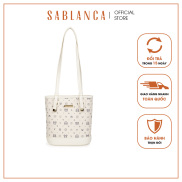 Túi Tote nữ đeo vai họa tiết monogram SABLANCA TO0083