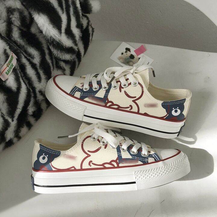 little-bear-canvas-shoes-low-male-ulzzang-joker-for-graffiti-in-2021-new-age-season-board-shoes-ins-tide