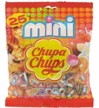 Mini Chupa Chups assorties, 25 pièces