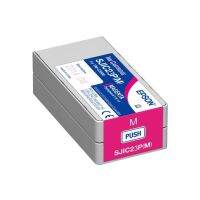 EPSON Ink Cartridges Magenta ตลับหมึก สีม่วง SJIC23P(M) สำหรับเครื่องพิมพ์ EPSON TM-C3510 (ราคา/ตลับ)