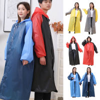 Uni Waterproof Raincoat Long Hooded Rainwear EVA Rain Coat Fashion Travel Rafting Poncho Rain Cape