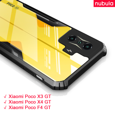 NUBULA สำหรับ Xiaomi Poco X4 GT | เคส Poco X3 GT ฝาหลังแบบใสเคสโทรศัพท์โปร่งใสกันกระแทก4มุมสำหรับ Xiaomi Poco F4 GT