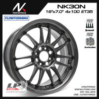 [ส่งฟรี] ล้อแม็ก NK Performance รุ่น NK30 ลาย RE30 ขอบ16" 4รู100 สีDGM กว้าง7" FlowForming 5.7kg จำนวน 4 วง