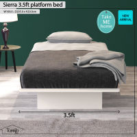 Tomato Home เตียงนอน 3.5ฟุต Sierra platform single bed !!ราคารวมประกอบ ในกทมและปริมณฑลเท่านั้น |เตียง3.5ฟุตไม้ Zen design สวยเรียบง่าย | แข็งแรง