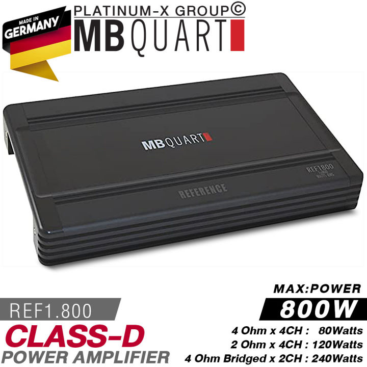 mb-quart-ref-1-800-power-amplifier-class-d-max800w-เพาเวอร์-แอมป์-พาวเวอร์-แอม-แบรนด์เยอรมันแท้-เครื่องเสียงรถ-เครื่องเสียงรถยนต์