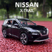 1:32รถ Nissan X-Trail SUV รถของเล่นหุ่นอัลลอยรถของเล่นเสียงและไฟสำหรับเด็ก