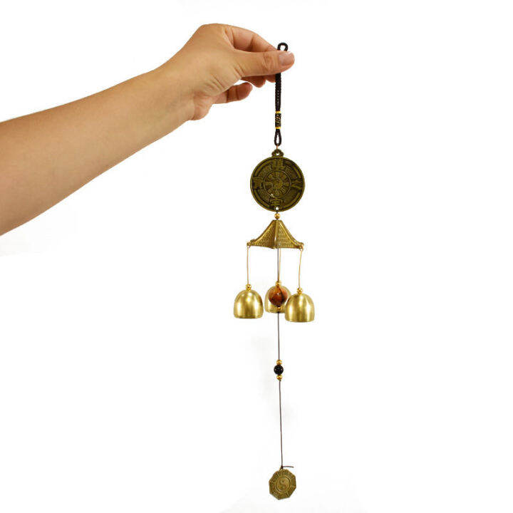 Wind chimes hanging doors decorated with pure copper alloy bells Feng