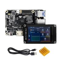 เครื่องควบคุมเครื่องพิมพ์3d บอร์ดคอนโทรล V1.1 Mks Pi 64bit Quad Core Cortex A53 Pi หน้าจอ Klipper แสดงผล Ts35สำหรับ Voron