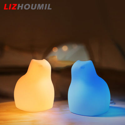 LIZHOUMIL โคมไฟแมวน่ารักยามค่ำคืนของแมวไฟไฟชาร์จusb 16สีพร้อมรีโมทคอนโทรลสำหรับห้องเด็กทารกเด็กวัยหัดเดิน