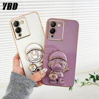 เคสโทรศัพท์ซูเปอร์มาริโอลายการ์ตูนพับเป็นขาตั้ง YBD เข้ากันได้กับ Infinix Note 12 G96 X670เคสฝาหลัง TPU แบบนิ่ม