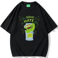 NEW Sesame Street เสื้อยืด Cotton Short Sleeve Mens Sizes S-3XL จัดส่งทันที