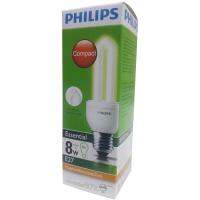 หลอดประหยัด PHILIPS 8วัตต์ สีเหลืองขาว