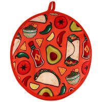 12inch Cloth Bag for Burrito,Portable Tortilla Warmer Pouch Home for Microwave Restaurant Food Pancake