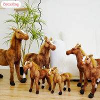 Sunsing เบาะรองนั่งม้า Pony ตุ๊กตาหนานุ่ม Prancer สีแดงหมอนอิงน่ารัก