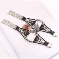 [COD] European and stainless steel apple watch strap suitable for S8 genuine leather wholesale