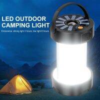 Multifunctional Tent Light Outdoor Portable Solar Emergency Lights Lamps Rechargeable Light Flashlight