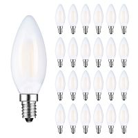 4W 6W Retro LED Candle Filament Bulb C35 หลอดไฟฝ้า E12 E14 โคมไฟสกรูเอดิสันหรี่แสงได้โคมระย้าสีขาวอบอุ่น 2700kぃ