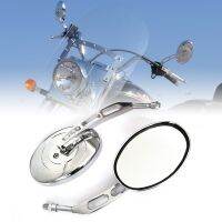 Universal Motorcycle Oval Rearview Mirrors For Suzuki Boulevard Intruder Volusia M109R M50 M90 M95 C109R C50 C90 VL1400 VL1500