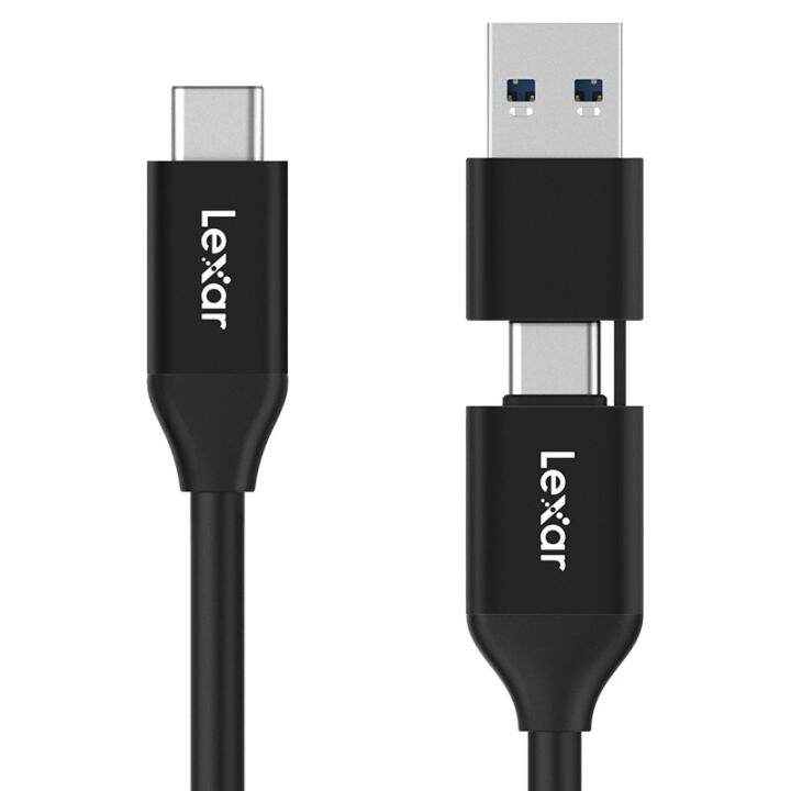 lexar-สายสายเคเบิลข้อมูล2-in-1-usb-3-2-gen-2-type-c-15w-ความเร็วสูง-re-10gbps-double-inter-2000mb-s-สายชาร์จ