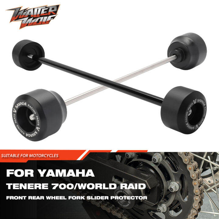 Front Rear Axle Fork Crash Sliders For Yamaha Xtz Tenere Rally World Raid