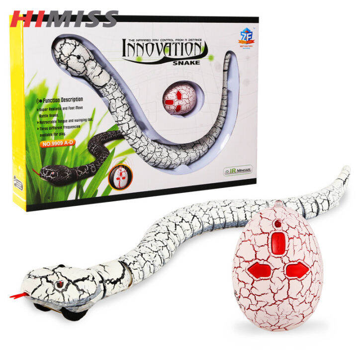 HIMISS Remote Control Snake Realistic Robot Snake Toy With Infrared ...