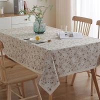 Corinada Bloom Table Cover with LaceCustomizable Blending Flower Tableclothfor Home Kitchen Dinning Tea Coffee Decoration