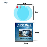 ฟิล์มใสกระจกหน้าต่างกันฝน Lapisan Film Spion Mobil DIY 2ชิ้นสำหรับกระจกรถและหน้าต่างด้านข้าง