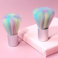 Mushroom Nail Brush Mini Colorful Nail Art Dust Brush Short Handle Nail Dust Cleaning Brush Tool Makeup Brushes Nail Care Tools Artist Brushes Tools