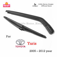 Kuapo ที่ปัดน้ำฝนด้านหลัง โตโยต้า ยาริส Toyota Yaris 2004 ถึง 2012 ปี (ชุด/ก้าน/ยางใบมีด/ฝาครอบน็อต) ปัดน้ำฝน กระจก หลัง โตโยต้ายาริส