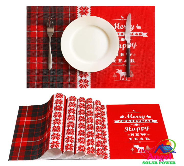 30x45cm PLACEMAT/ Christmas Placemats Non Slip HeatResistant 2022