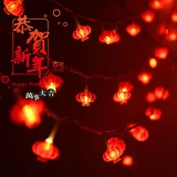 สีแดงโคมไฟStringไฟแบตเตอรี่ดำเนินการFairy Stringไฟสำหรับงานแต่งงาน,ปีใหม่จีน,เทศกาลฤดูใบไม้ผลิ,Partyตกแต่งคริสต์มาส
