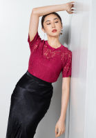 Zalora โอกาส-เสื้อแขนสั้นปักดิ้น2-In-1