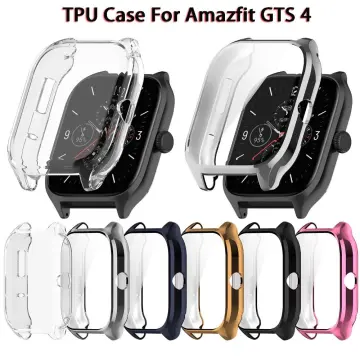 For Amazfit GTS 4 Mini Watch Case TPU Glass Full Screen Protector