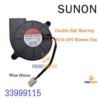 โปรดี Sunon 5015 24V Blower Fan Double Ball Bearing EF50152B1-1C01C-A99 Wire 60mm 3D Printer Part Fan อะไหล่เครื่องพิมพ์ สา ถูก++ พัดลม อะไหล่พัดลม ใบพัดพัดลม ปุ่มกดพัดลม