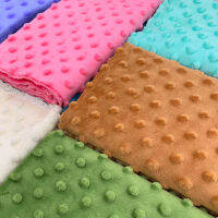 1ชิ้น45x45เซนติเมตร30สีนุ่ม Minky Dot ผ้าฝีมือจักรเย็บผ้าผ้าห่มของเล่นวัสดุ Antipilling ตุ๊กตาผ้าเป็นมิตรกับสิ่งแวดล้อม